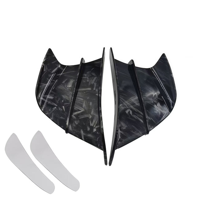 Motorcycle Modification Parts Suitable for Yamaha Universal Carbon Fiber Fixed Wing Aerodynamic Wing Deflector Side Wind Knife