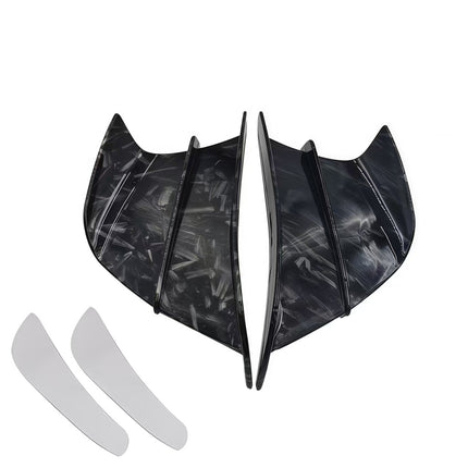 Motorcycle Modification Parts Suitable for Yamaha Universal Carbon Fiber Fixed Wing Aerodynamic Wing Deflector Side Wind Knife