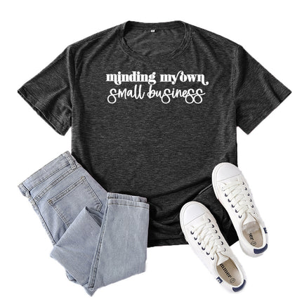 Amazon Supply Mimding My Own Small Business Printed Short-Sleeved Women's Casual Summer