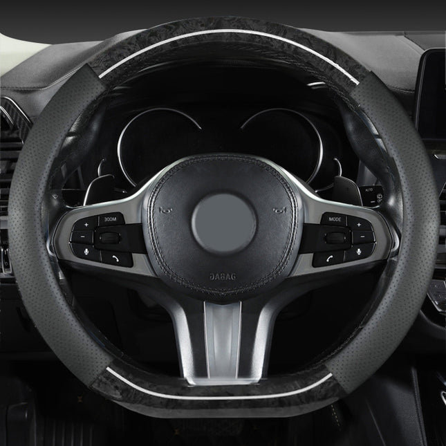 2024 new peach wood grain car steering wheel cover factory direct sales of a generation of hair