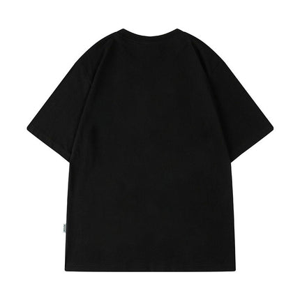 Cross-Border Short-Sleeved T-Shirts for Boys and Girls Hong Kong Style Casual Cartoon Hip-Hop Pet Dog Tops Summer Half-Sleeved Versatile Tops