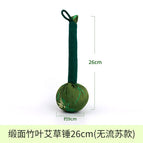 Green bamboo leaf style 26cm satin mugwort hammer
