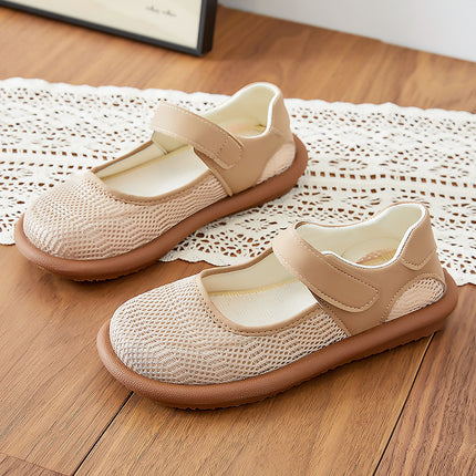 Women's Shoes, Breathable Shoes for Middle-Aged and Elderly Mothers, Single Shoes, Old Beijing Style Comfortable Grandma Shoes, Casual Soft-Soled Women's Cloth Shoes