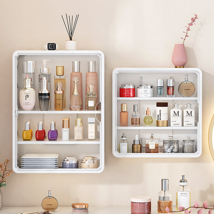 Cosmetic Shelf Bathroom Wall-mounted Storage Shelf Cabinet Bedroom Bathroom Punch-free Storage Box