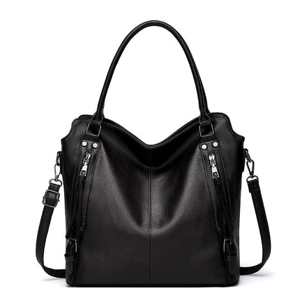 2024 New Women's Bag European and American Big Bag Foreign Trade Portable Tote Bag Soft Leather Large Capacity Shoulder Crossbody Women's Bag