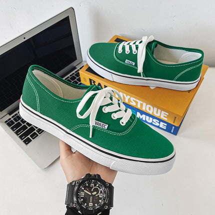 Spring new breathable canvas shoes men's classic shoes Hong Kong style Joker casual shoes Korean Niche board shoes wholesale