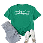 Dark green (white font) / S