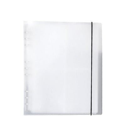 B5 detachable metal ring strap binder case PP frosted folder 9 holes 26 holes 8 holes can be printed logo