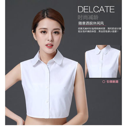 Professional Fake Collar Women's New Formal Black and White Sweater Decorative Collar Versatile Vest Shirt Decorative Fake Collar