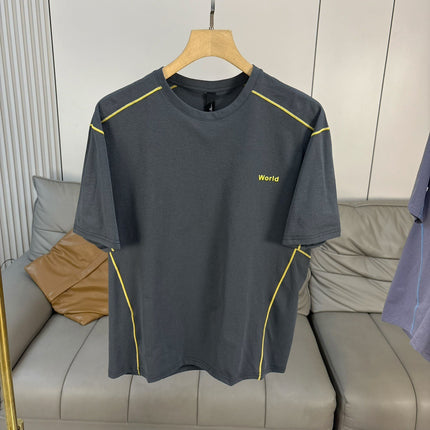 Technology Feels Cold! Summer Men's Outdoor Thin Casual Round Neck Quick-Drying Breathable Loose Men's Short-Sleeved T-Shirt