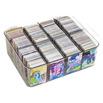 Pony Polly Card Box Large Capacity Children's Small Card Pack Star-chasing Transparent Ultraman Card Storage Box