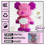 6123 standing pink orange violent bear