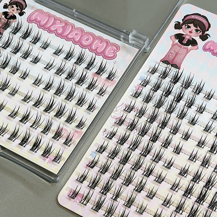 Honey Box Double-Tip Oxygen Sweetheart Clear False Eyelashes Natural Baby Curved Mother's Daily Photogenic Curling False Eyelashes