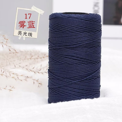 Bright Silk Thread 1mm Thin Thread for Crocheting Bouquets, Bags, Shoes, Handmade 100g Factory Direct Wholesale Knitting Thread