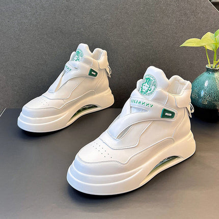 2023 Summer New Air Cushion Shoes Men's Autumn Trendy All-match High-top Casual Shoes Inner Heightening Comfortable Sneakers for Men