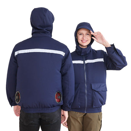 Hooded Sun Protection Air-Conditioned Clothing, Summer Air-Conditioned Clothing with Fan for Cooling, Outdoor Camouflage Work Clothes, Wholesale Workwear