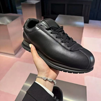 High Version 2025 Bread Shoes Genuine Leather Thick-Soled Forrest Gump Shoes Bullet Shoes Men and Women Same Style Couple Shoes Casual Sports Shoes