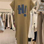 Big character Hi [khaki]] / M