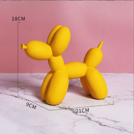 Nordic Light Luxury Blow Dog Ornaments Modern Creative Simple Living Room Desktop TV Cabinet Home Entrance Decorations