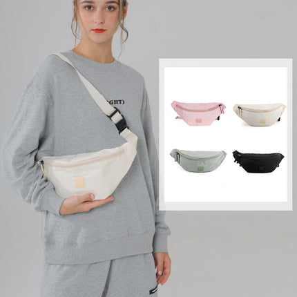 Chest Bag for Men and Women 2026 Spring New Solid Color Chest Bag Waist Bag Trendy Brand Lightweight Nylon Bag Crossbody Bag Wholesale