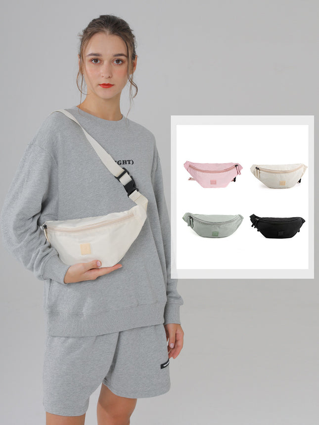 Chest Bag for Men and Women 2026 Spring New Solid Color Chest Bag Waist Bag Trendy Brand Lightweight Nylon Bag Crossbody Bag Wholesale