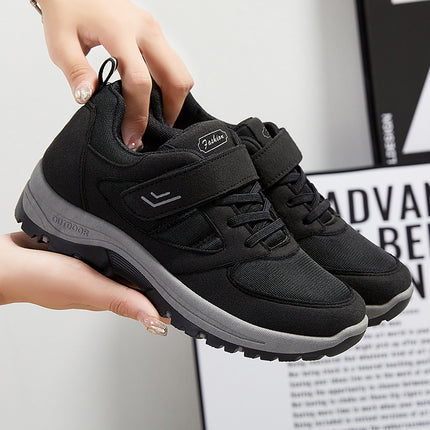 Summer New Walking Shoes for Middle-Aged and Elderly Mothers, Velcro Sneakers, Wholesale Hiking Sole Sneakers for Women