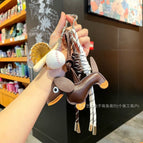 Brown dog + baseball three-piece set + double rope