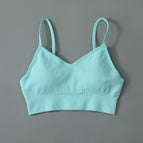 Green strappy bra / S