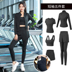Black [short-sleeved] five-piece set---crazy sale / M