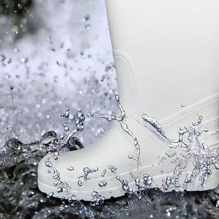 Food Factory Eva Foam Rain Boots for Men and Women, High-Top Waterproof Shoes, Lightweight Work Shoes, Hygienic Acid and Alkali Resistant Kitchen Rain Boots