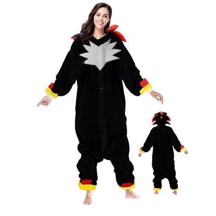 Autumn and Winter Flannel Toilet Edition Animal Cartoon One-piece Pajamas New Clown Performance Warm Home Clothes Mixed Batch