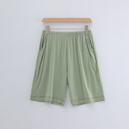 [Qingdao Jishuang Knitting] Women's Mulberry Silk Homewear Shorts Pajamas Modal Thin Pajamas Five-Point Pants Summer