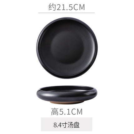 Retro Japanese Style Ceramic Bowl Creative Personality Household Rice Bowl Restaurant Special Snack Bowl Dessert Salad Bowl