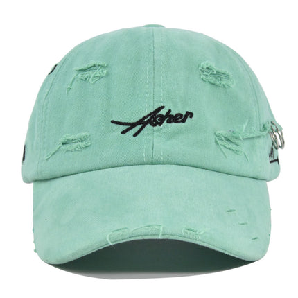 Soft Top Cap 2025 Hip-Hop Men's Korean Baseball Cap Women's Small Ripped Vintage Letter Hat New Year Face