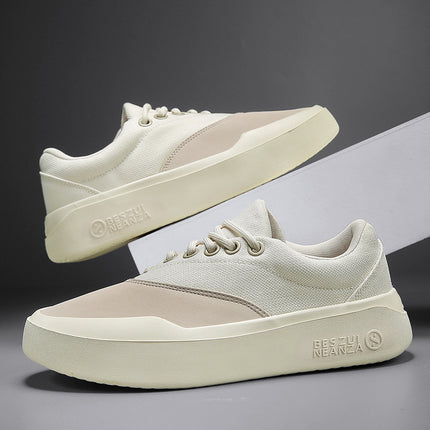 Foreign Trade Men's Daily Outdoor Casual Board Shoes Spring and Autumn All-match Thick-soled Youth Sports 2025