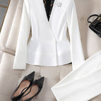 One-piece white suit / S