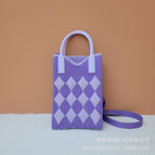 Diamond grid purple (small)