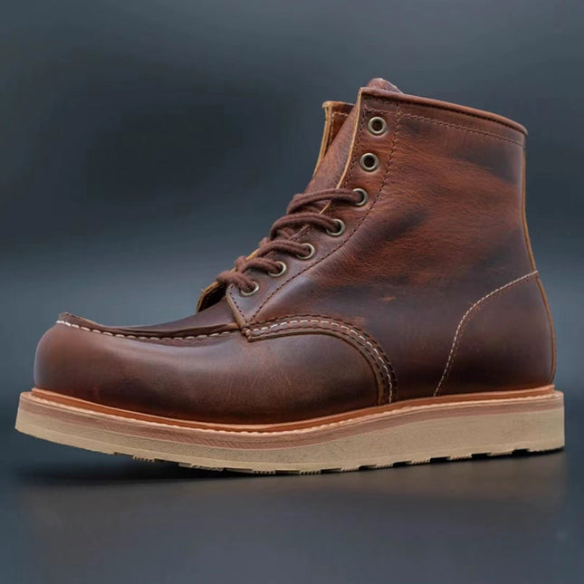 875 first layer cowhide Goodyear ameikaji workwear boots trendy British Martin boots short boots vintage motorcycle boots