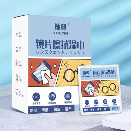 Glasses Wipes, Dust Removal, Quick Drying, Traceless Sunglasses, Disposable Lens Glasses Wipes Wholesale
