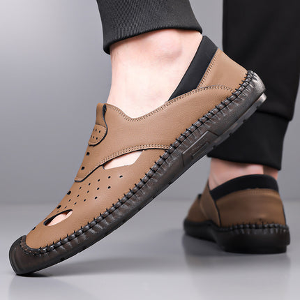 Sandals Men's 2025 New Summer Outer Wear Soft-Soled Sports and Leisure Beach Shoes Men's Clogs Drop Shipping