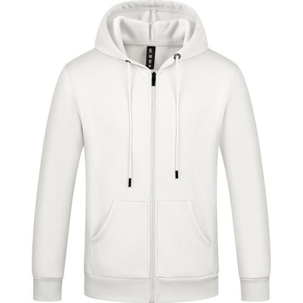 Autumn and Winter Men's and Women's Sweatshirts Thickeneded Zipper Casual Sweatshirts with Printable Logo Warm Hooded Jackets Workwear Thick Sweatshirts