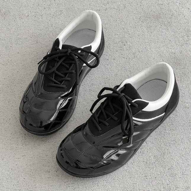Black Racing Moral Training Shoes Men's New Mesh Breathable Forrest Gump Shoes Sports Casual Shoes Apple Shoes Leather Sc12