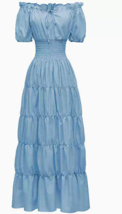 Spring 2025 Medieval Literary Retro dress Stage Dress Cocktail Party Evening Dress