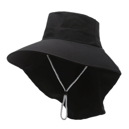 New Hat Women's Sun Hat Folding Large Cornice Hollow Sunscreen Sun Hat 2025 Outdoor Casual Fisherman Hat Basin Hat