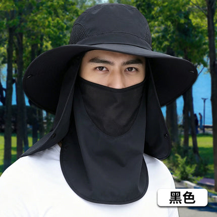 Fishing hat men's sun protection sun hat mountaineering hat men's summer UV protection sun hat summer fisherman hat