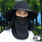 Brimmed shawl outdoor (black) / Free size