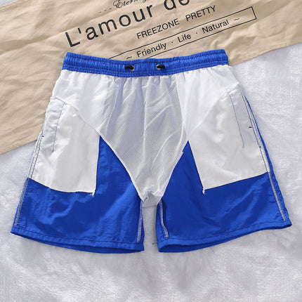 Summer Men's Beach Casual Shorts 2026 New Model Cross-Border Amazon Solid Color Simple Men's Shorts Dropshipping