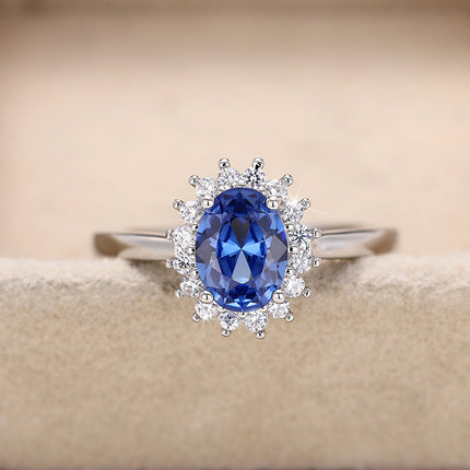European and American Style Oval Ring, Royal High-End Ring, Temperament Props, Jewelry, Cross-Border Wholesale, Daily Matching