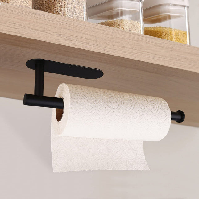 Stainless Steel Kitchen Punch-Free Nail-Free Cabinet Napkin Paper Holver Tissue Holver Preservation Film Holver Toilet Paper Holver Roll Paper Hold