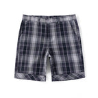 (shorts)-flower gray plaid / XS155